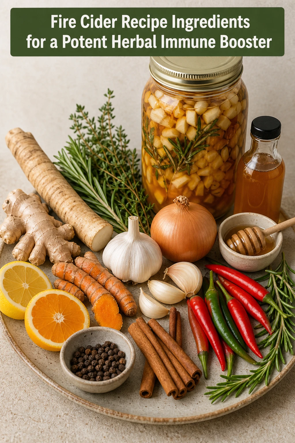 Fire Cider Recipe Ingredients for a Potent Herbal Immune Booster