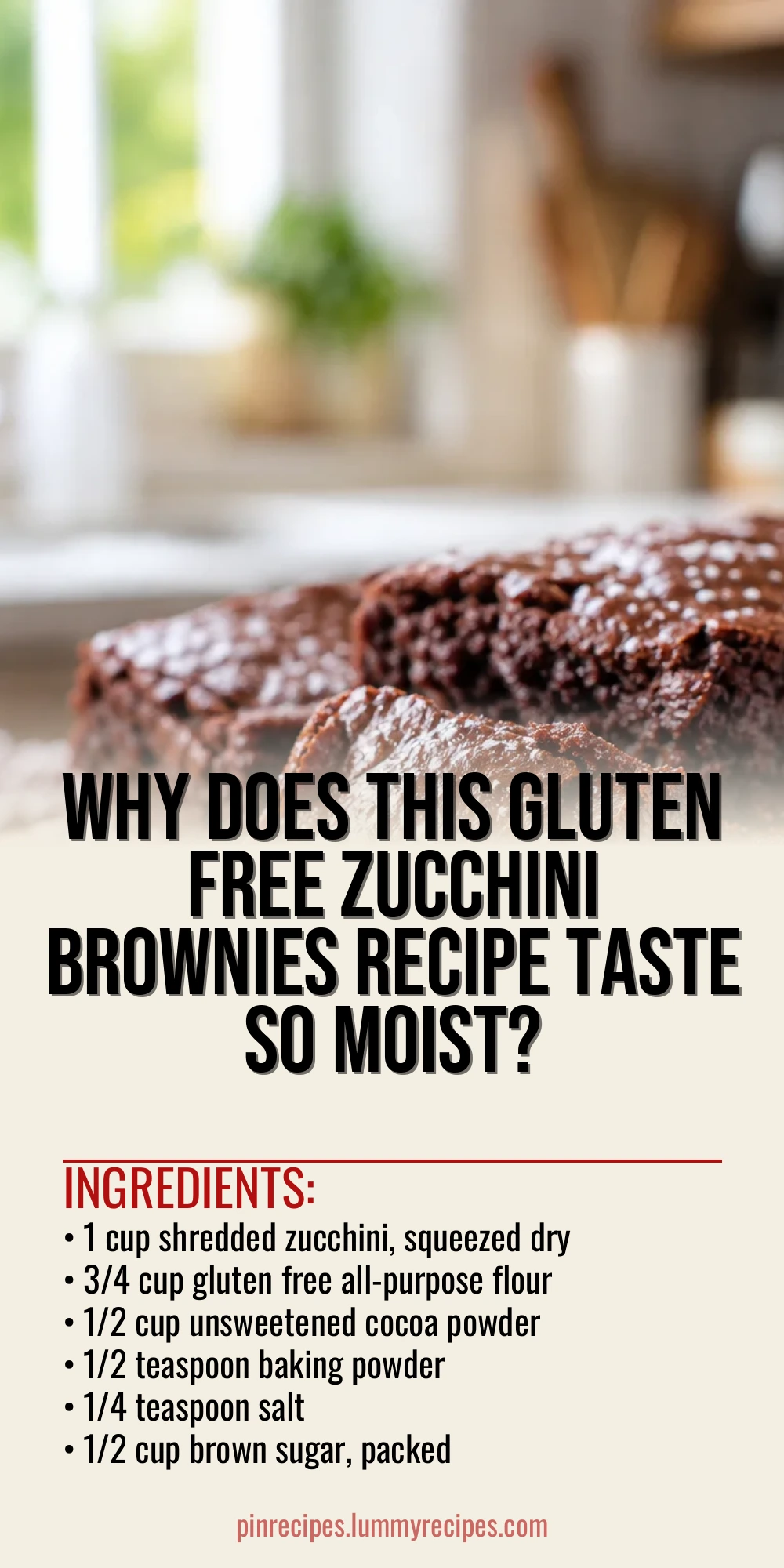 Why Does This Gluten Free Zucchini Brownies Recipe Taste So Moist?