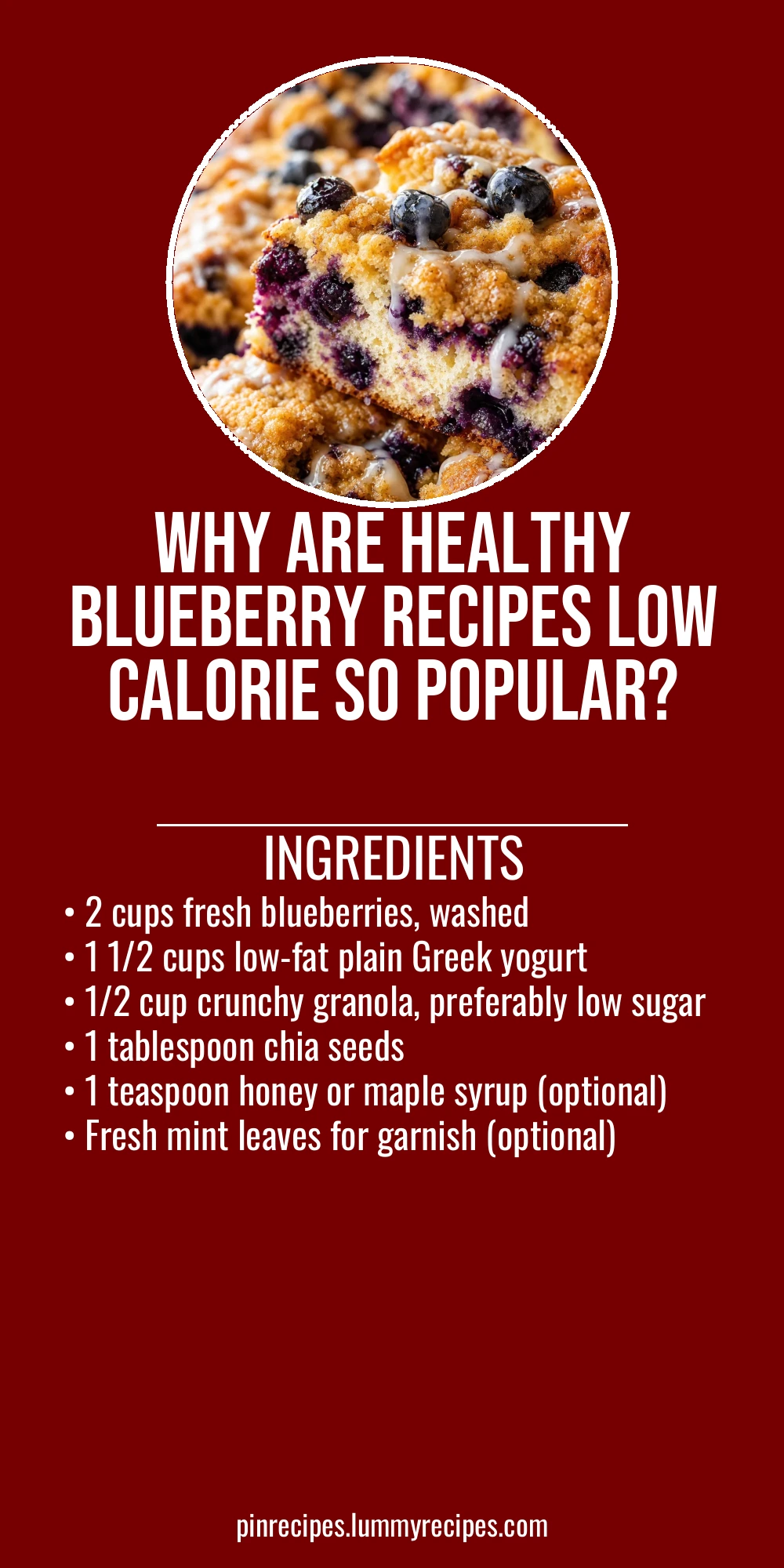 Why Are Healthy Blueberry Recipes Low Calorie So Popular?