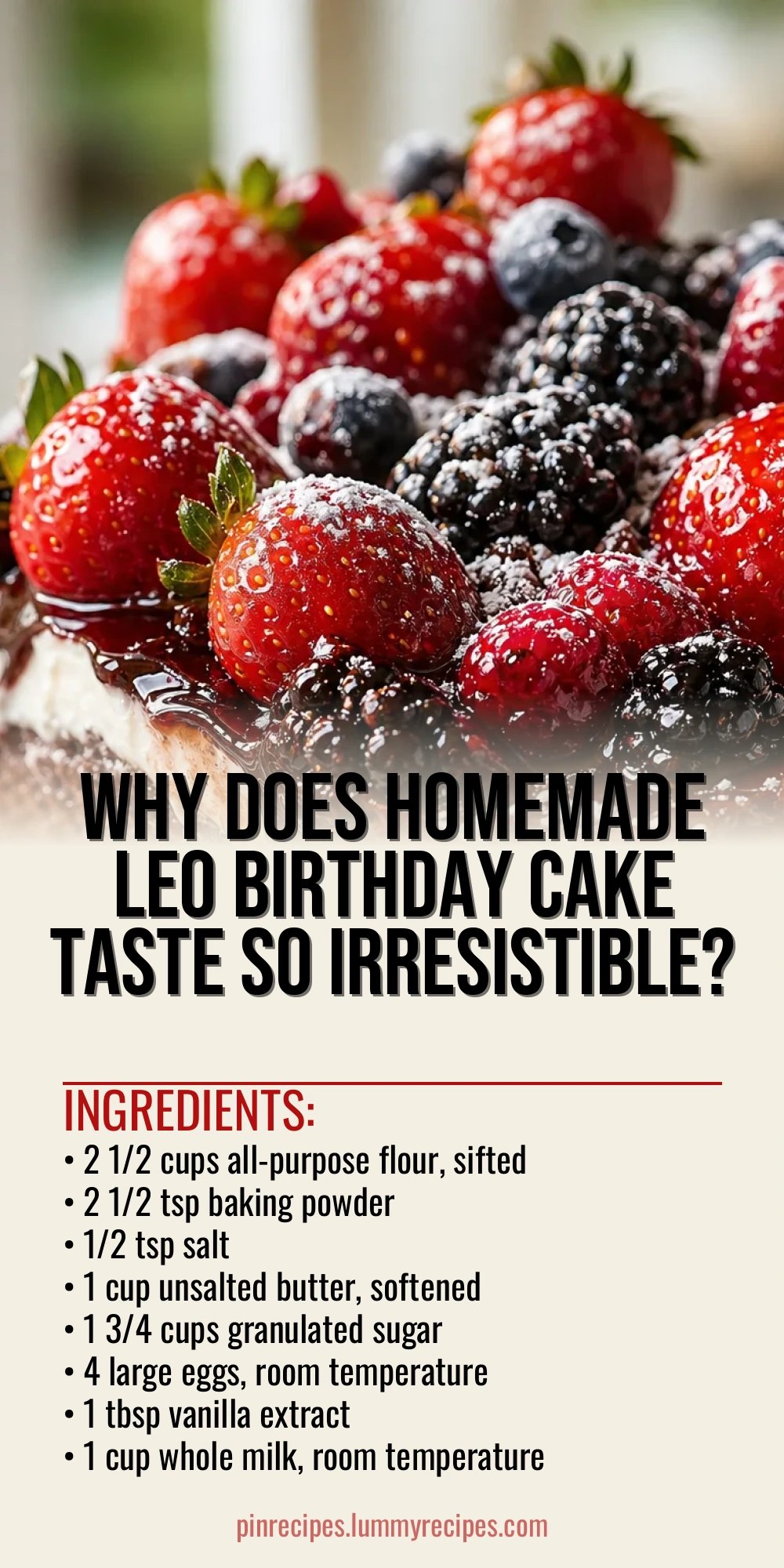 Why Does Homemade Leo Birthday Cake Taste So Irresistible?