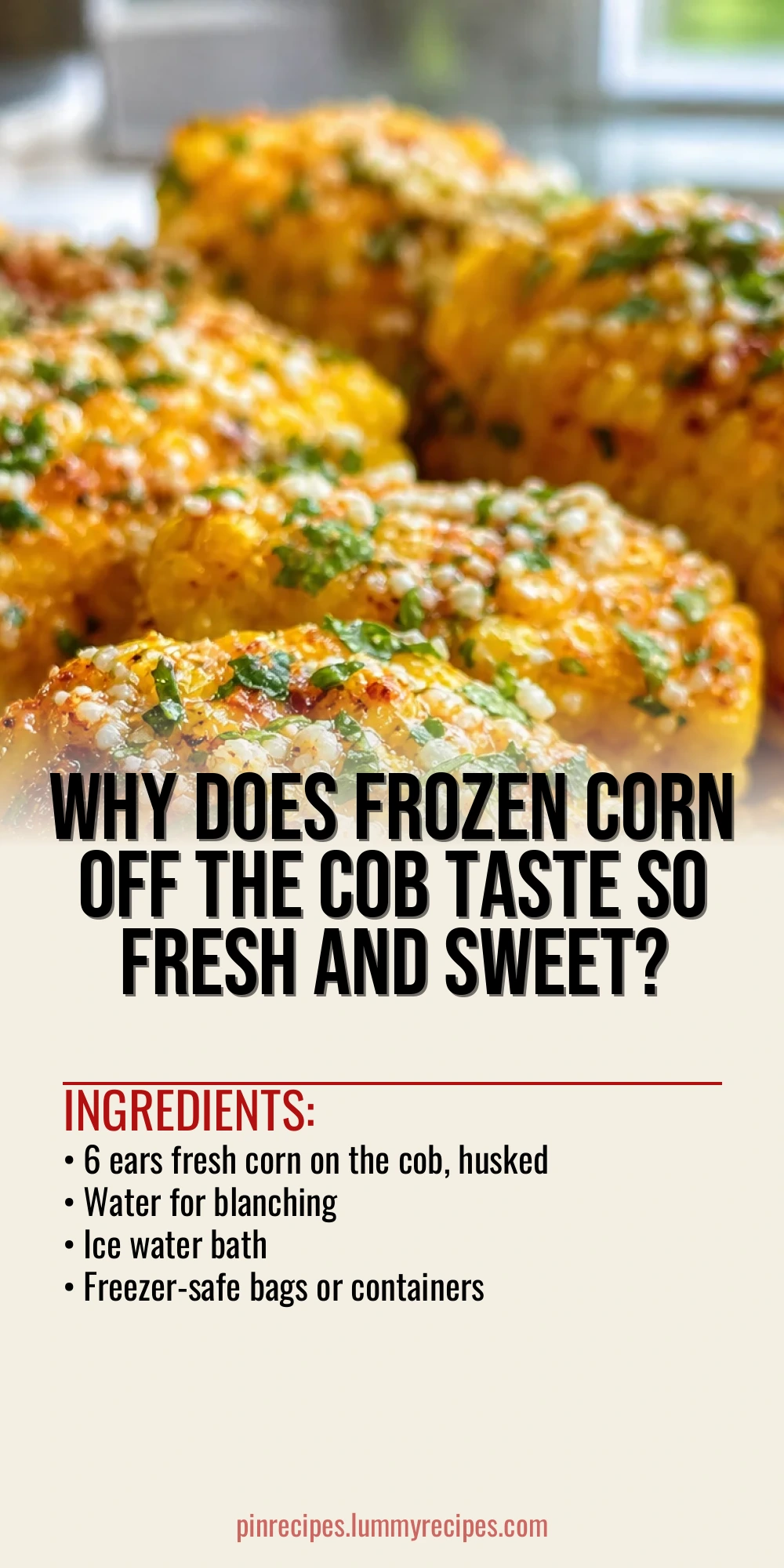 Why Does Frozen Corn Off the Cob Taste So Fresh and Sweet?