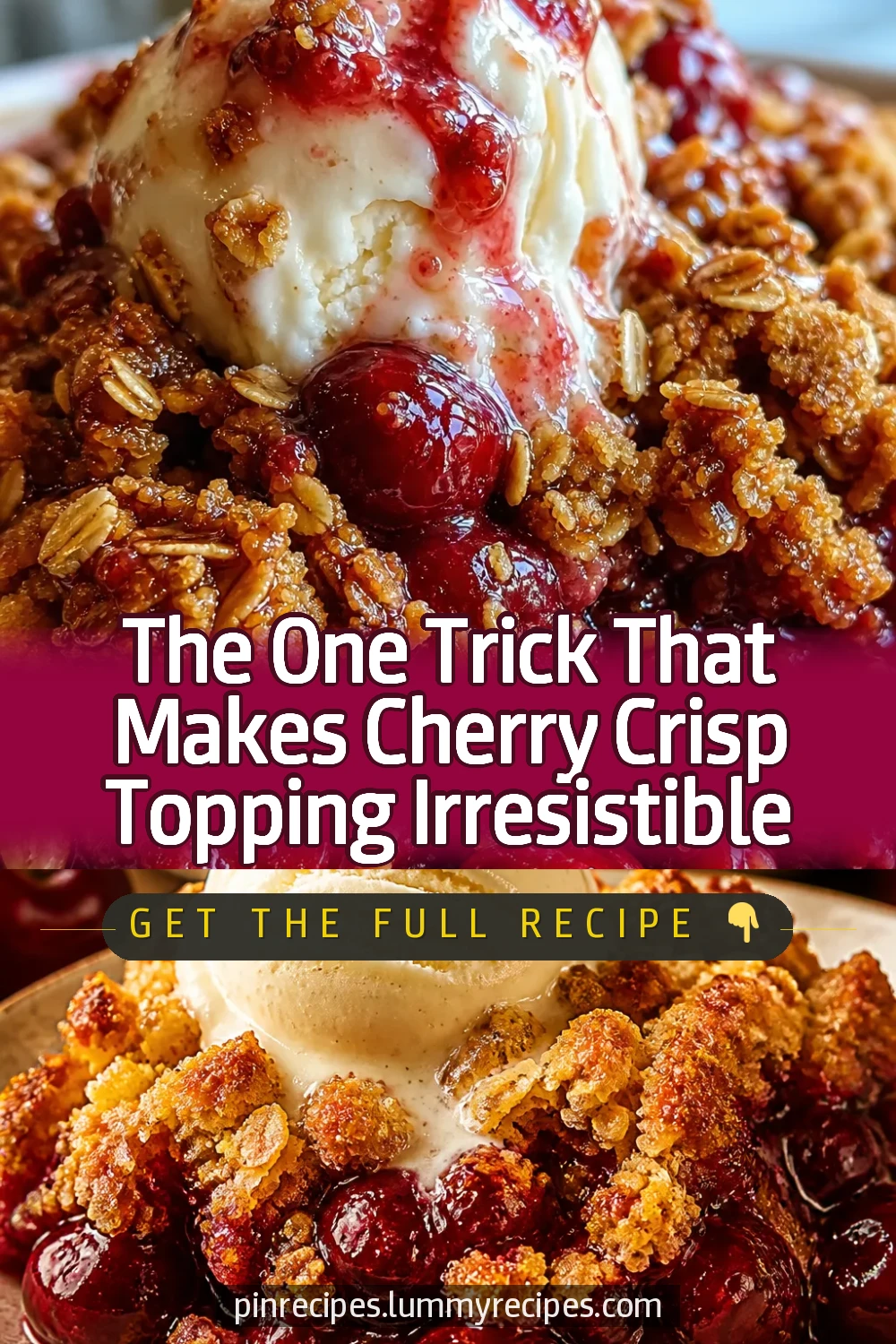 The One Trick That Makes Cherry Crisp Topping Irresistible