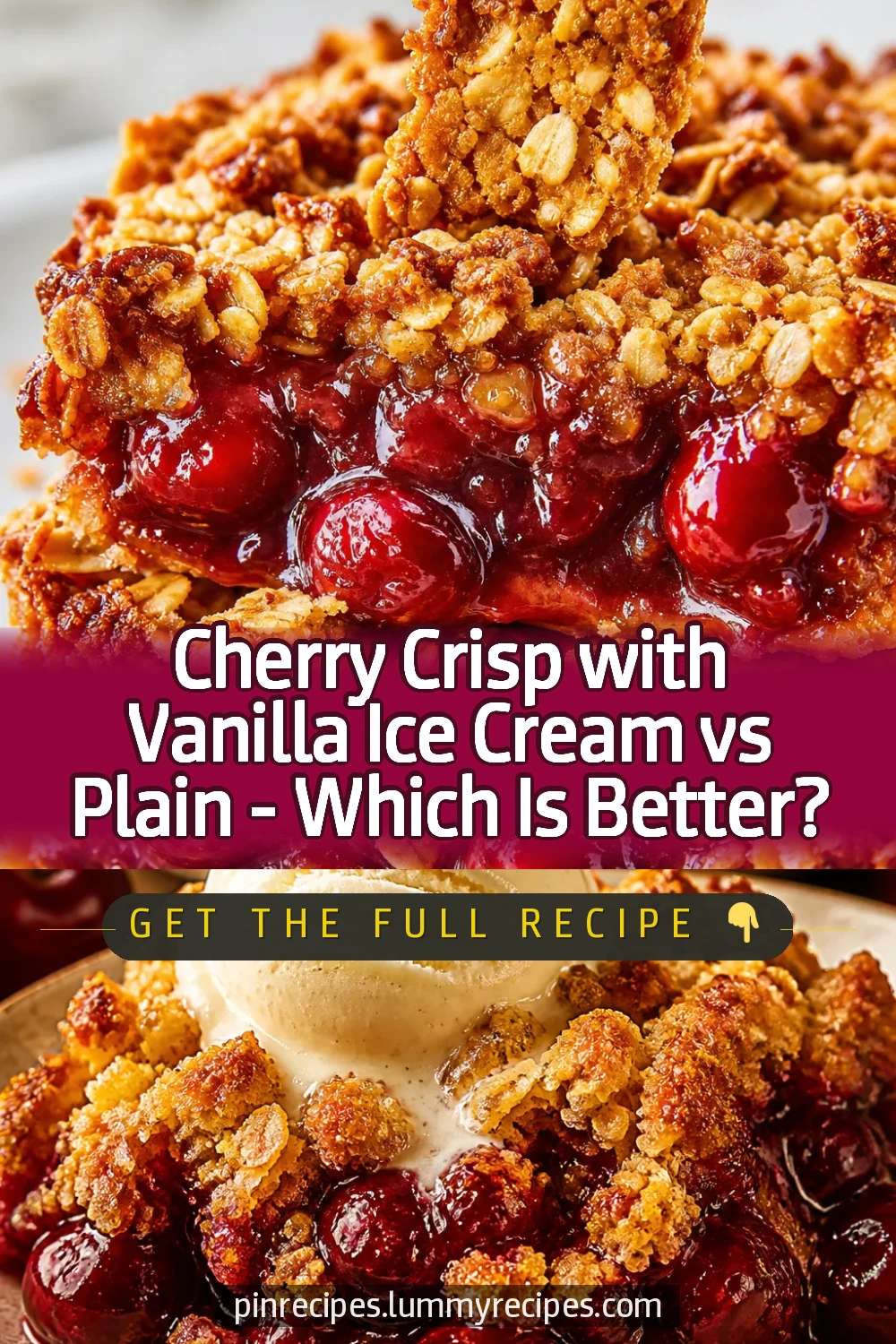 Cherry Crisp with Vanilla Ice Cream vs Plain – Which Is Better?
