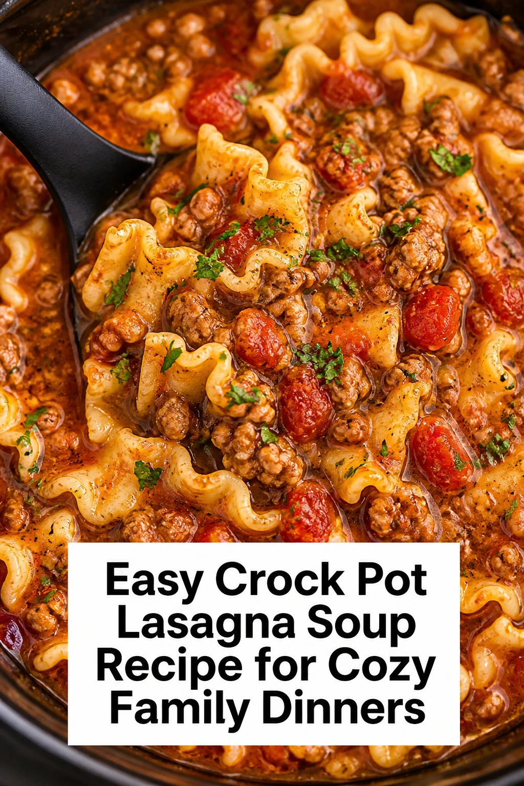 Easy Crock Pot Lasagna Soup Recipe for Cozy Family Dinners