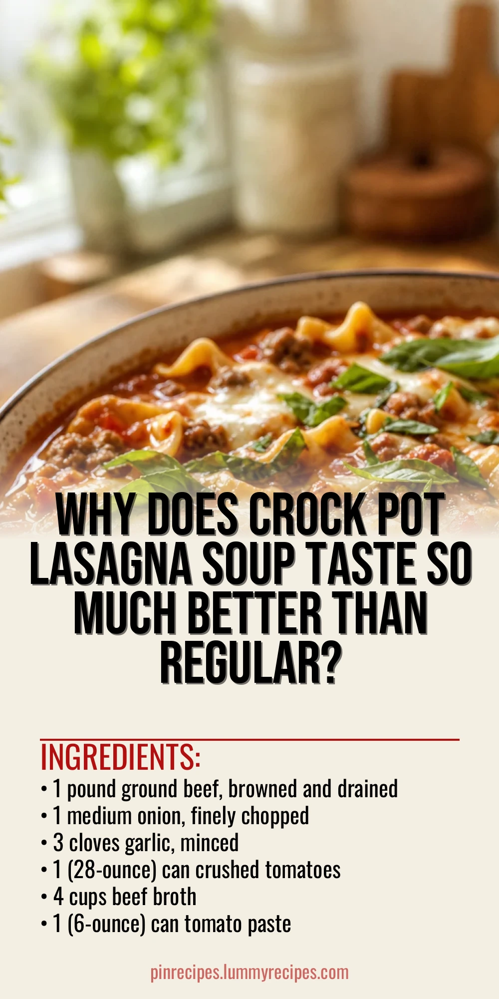 Why Does Crock Pot Lasagna Soup Taste So Much Better Than Regular?
