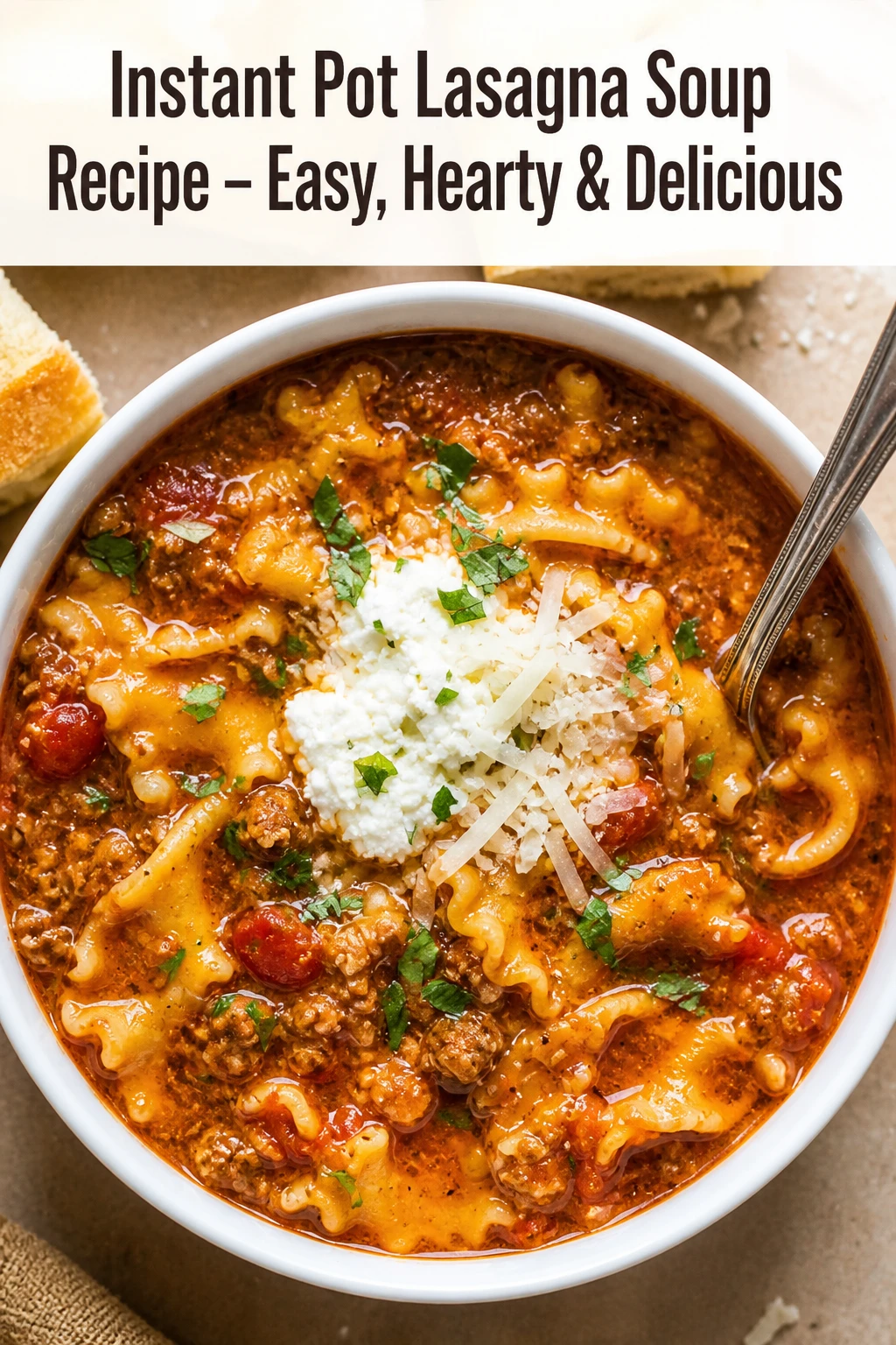 Instant Pot Lasagna Soup Recipe – Easy, Hearty & Delicious