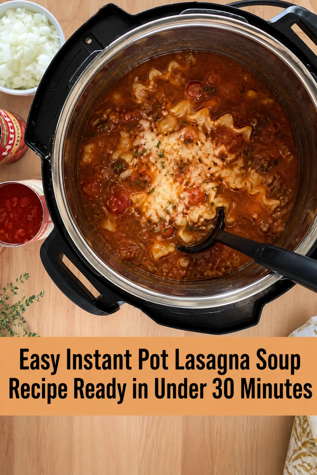 Easy Instant Pot Lasagna Soup Recipe Ready in Under 30 Minutes