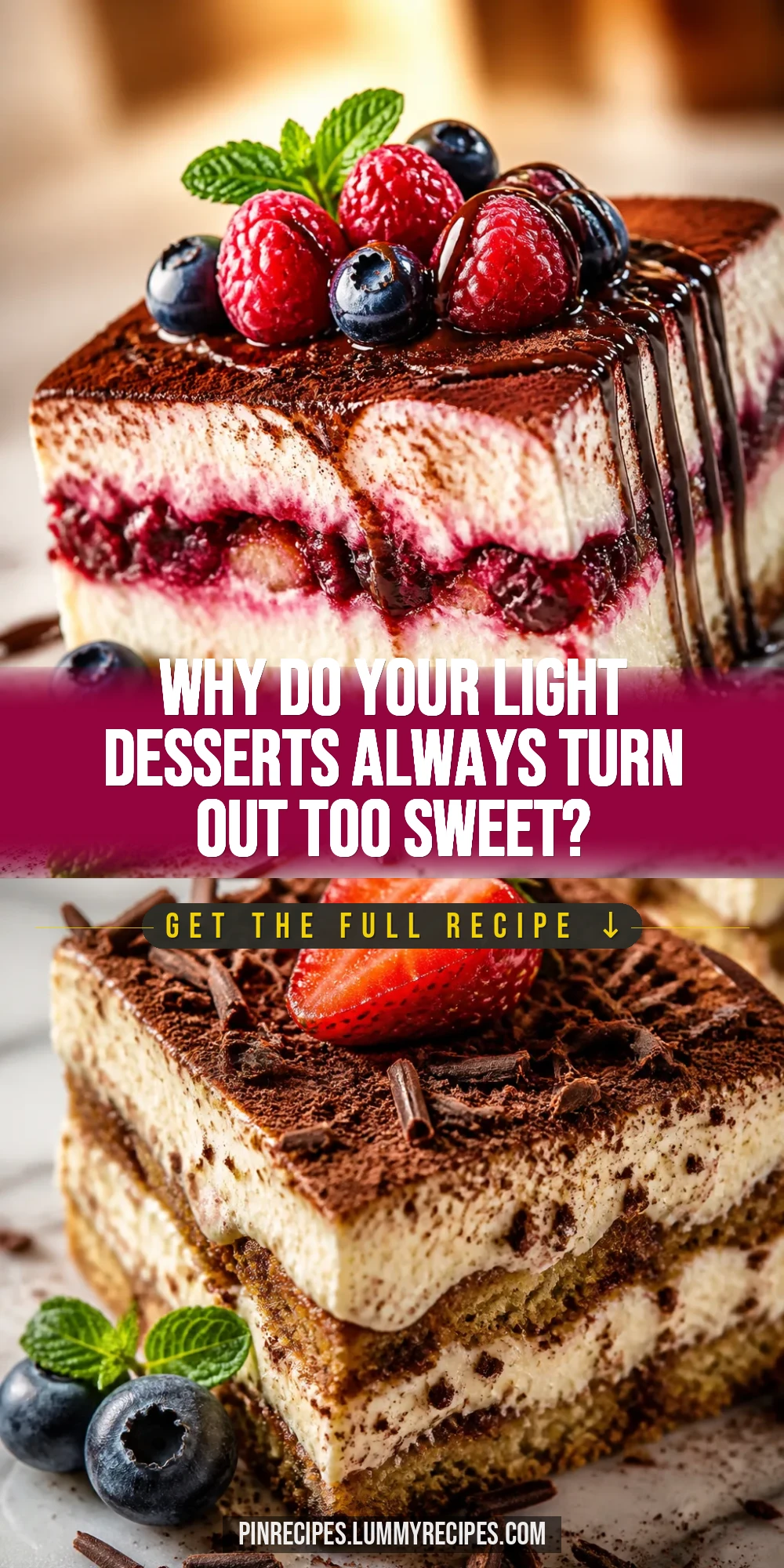 Why Do Your Light Desserts Always Turn Out Too Sweet?