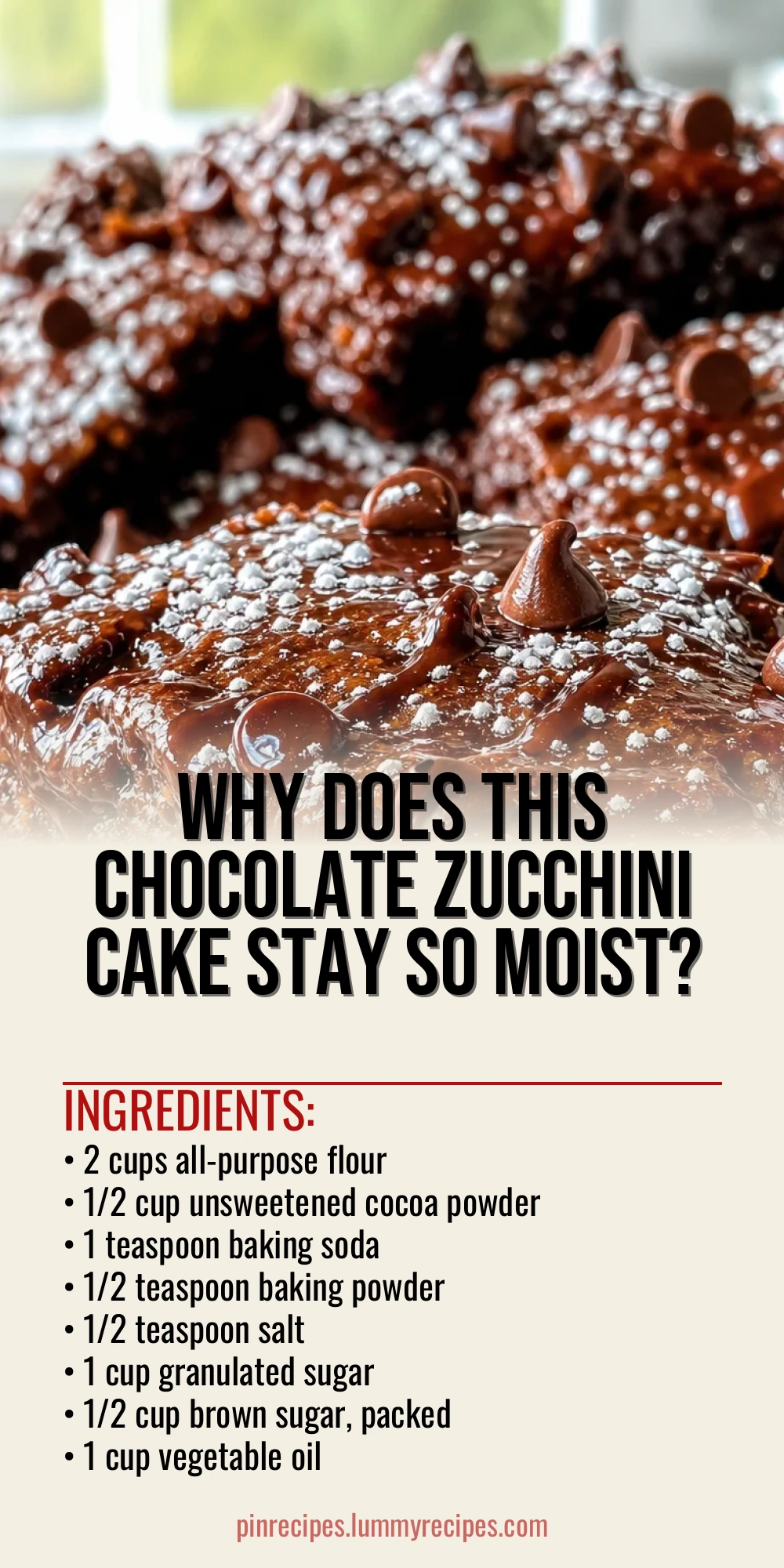 Why Does This Chocolate Zucchini Cake Stay So Moist?