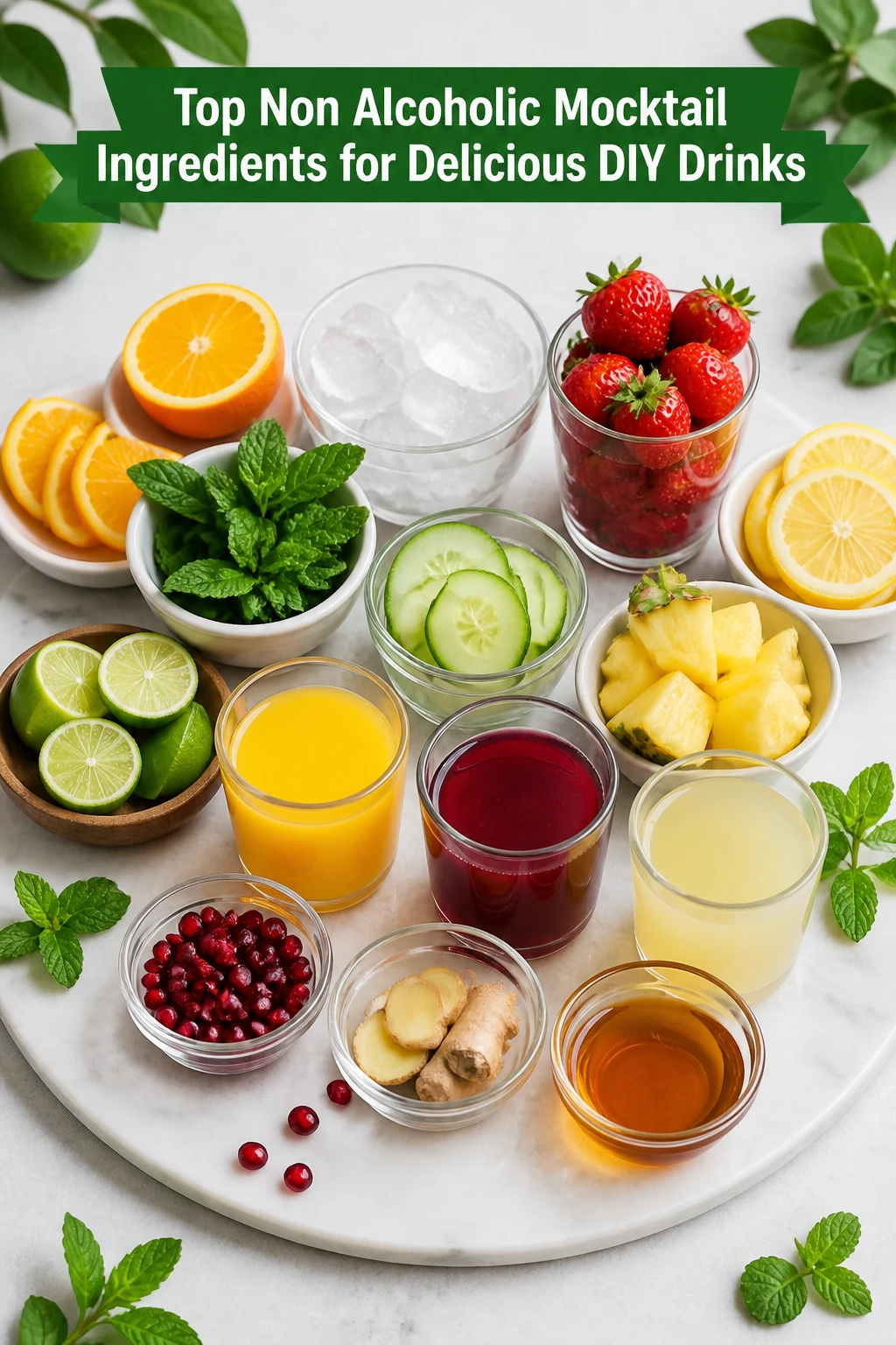 Top Non Alcoholic Mocktail Ingredients for Delicious DIY Drinks