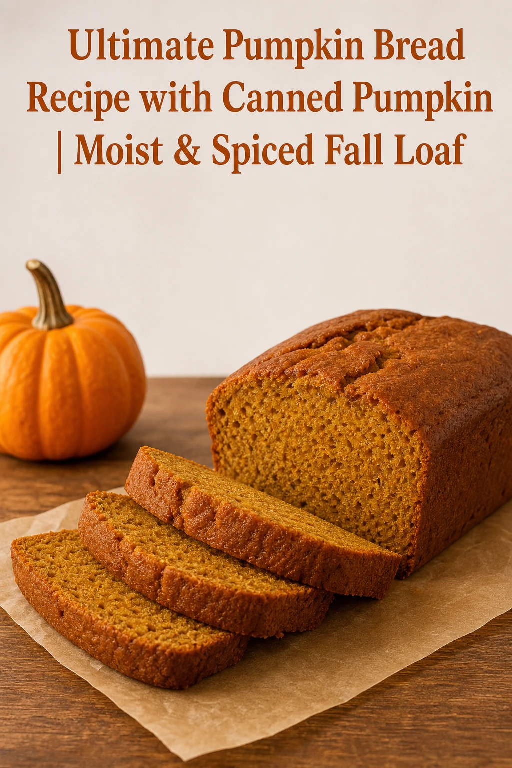 Ultimate Pumpkin Bread Recipe with Canned Pumpkin | Moist & Spiced Fall Loaf