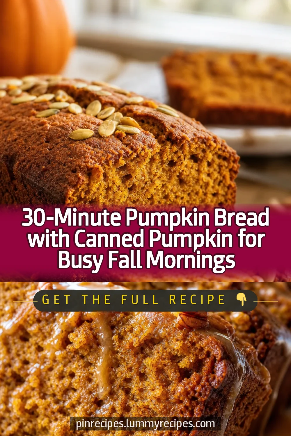 30-Minute Pumpkin Bread with Canned Pumpkin for Busy Fall Mornings