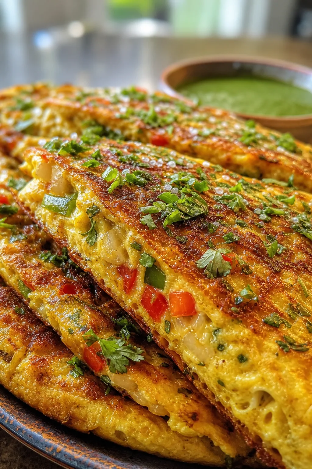 Quick Breakfast Recipes Indian: Easy Savory Masala Omelette and Chutney Combo