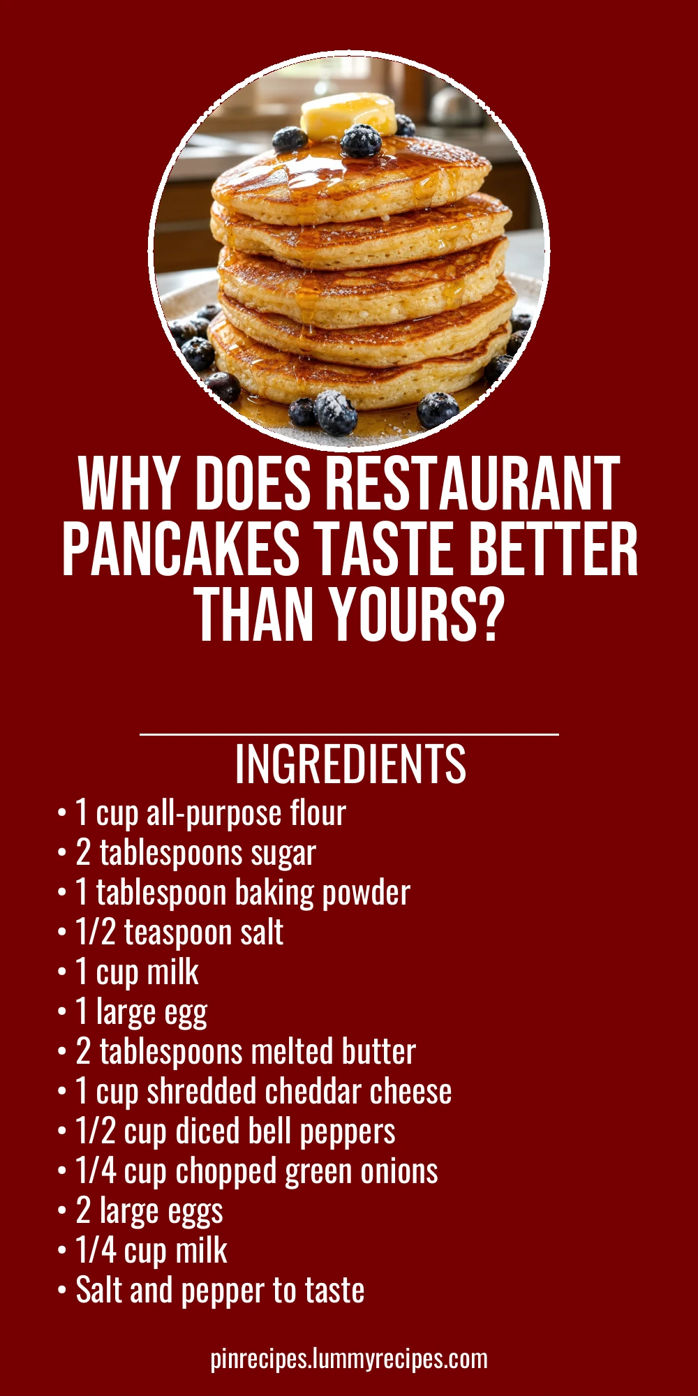 Why Does Restaurant Pancakes Taste Better Than Yours?
