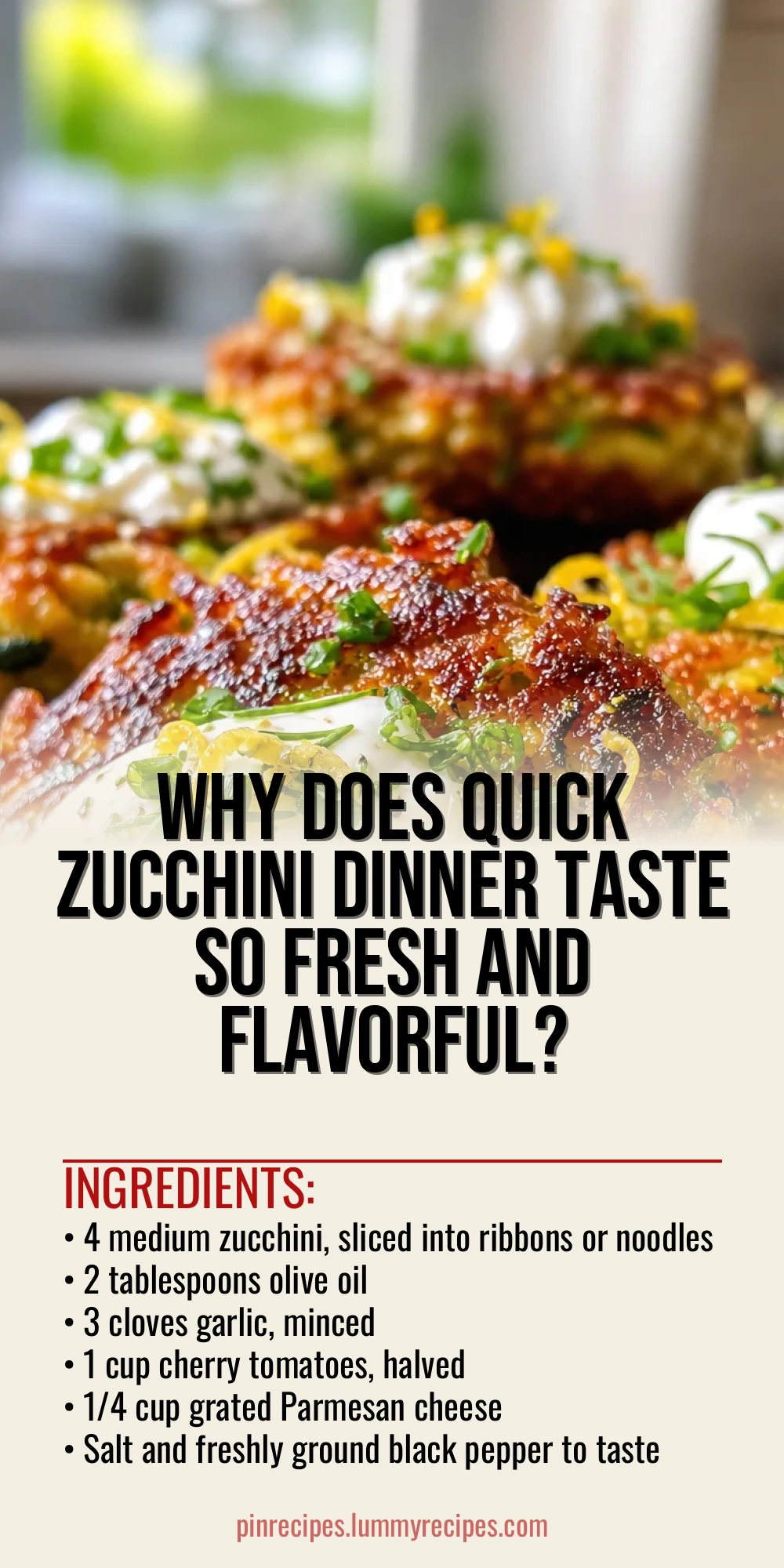 Why Does Quick Zucchini Dinner Taste So Fresh and Flavorful?