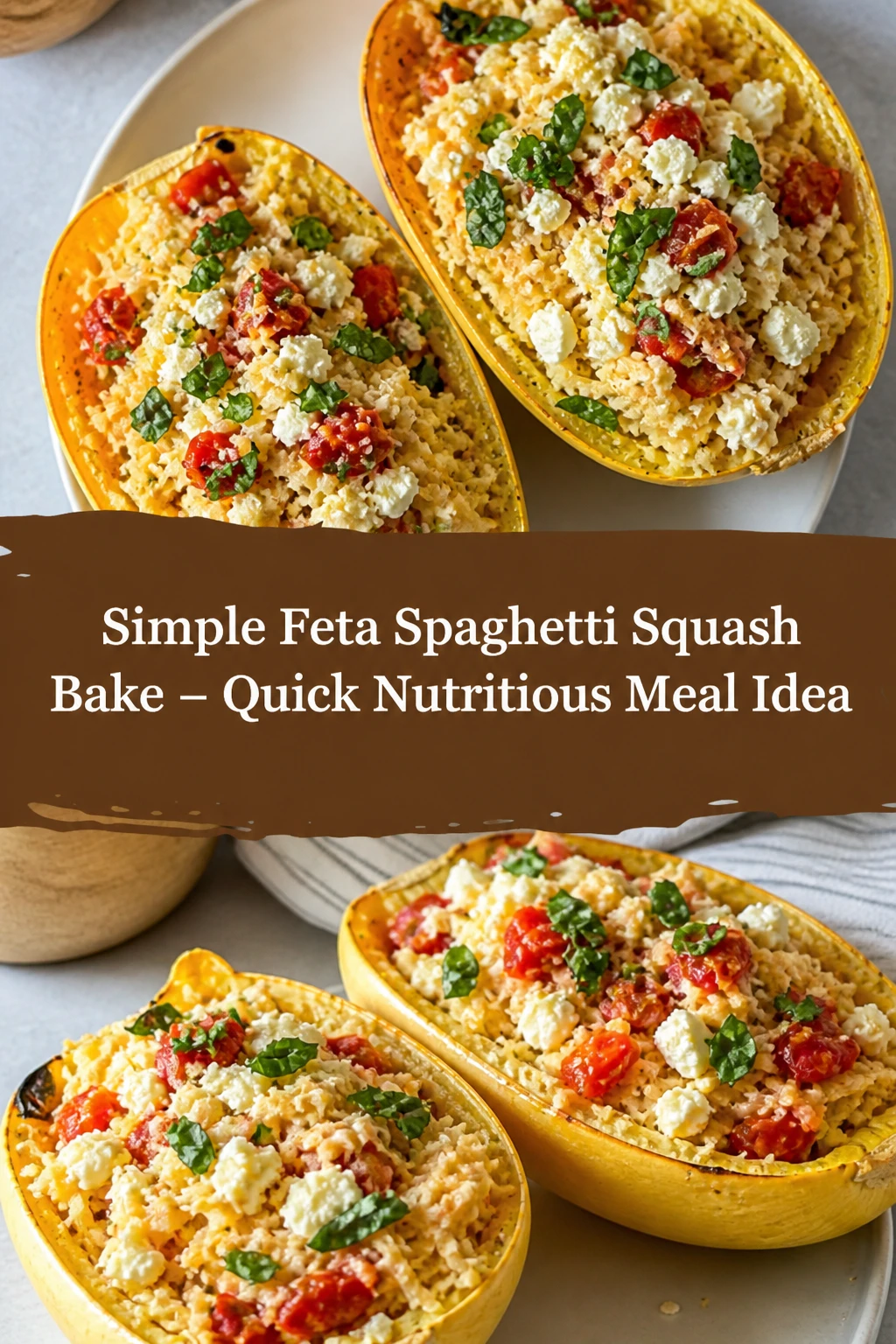 Simple Feta Spaghetti Squash Bake – Quick Nutritious Meal Idea