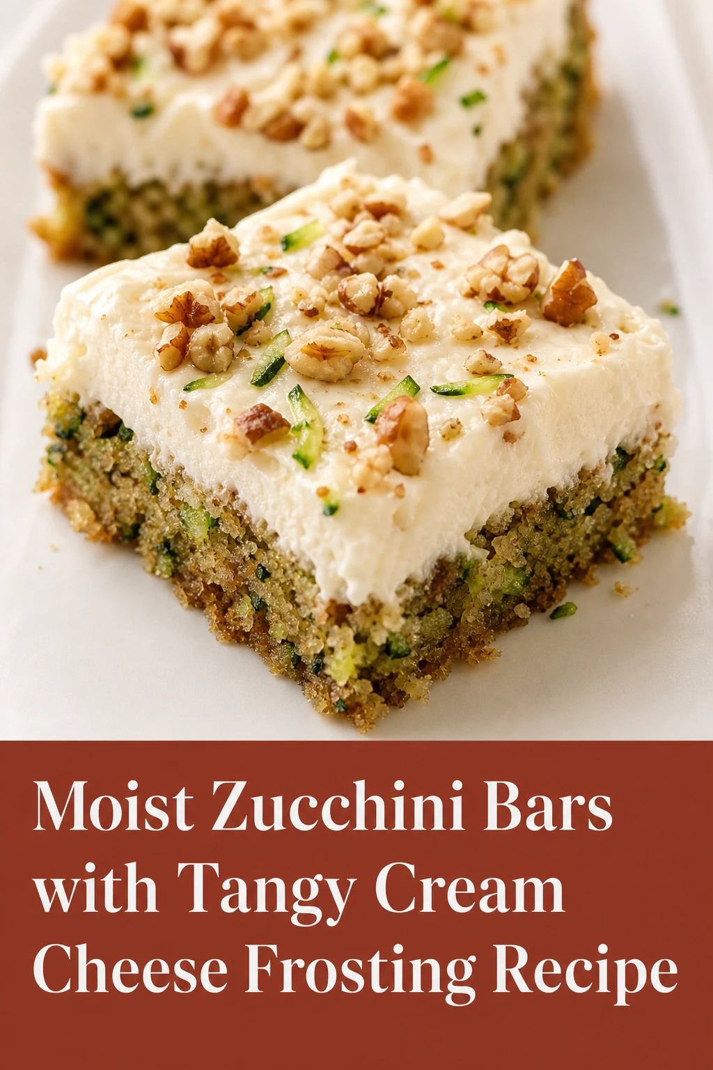 Moist Zucchini Bars with Tangy Cream Cheese Frosting Recipe