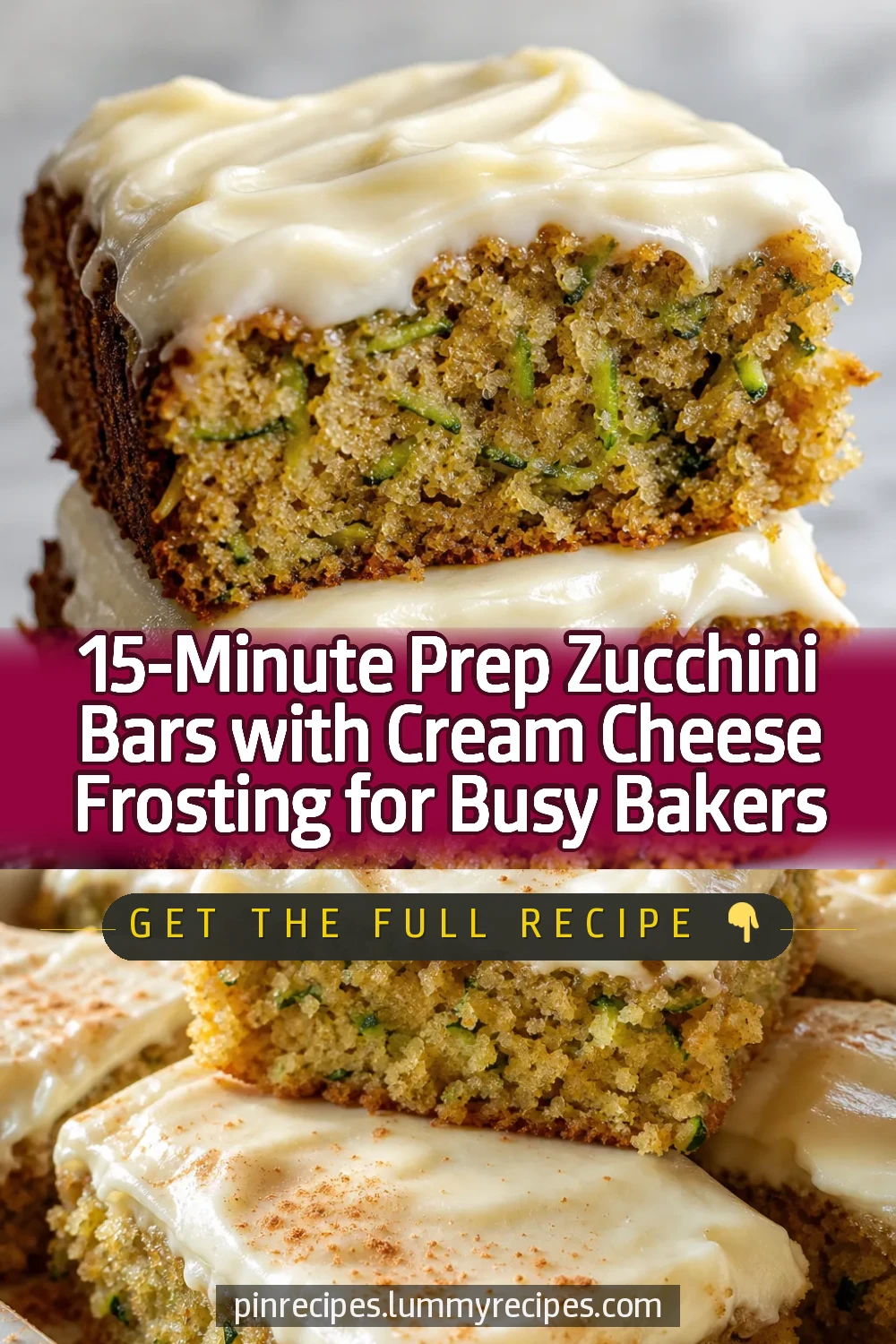 15-Minute Prep Zucchini Bars with Cream Cheese Frosting for Busy Bakers
