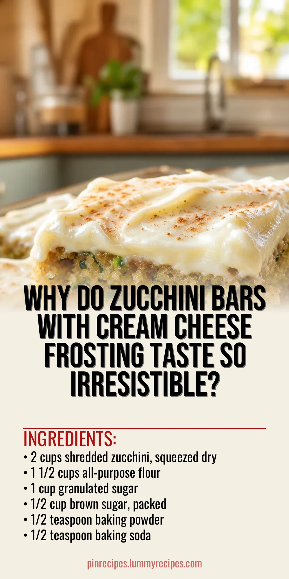 Why Do Zucchini Bars with Cream Cheese Frosting Taste So Irresistible?